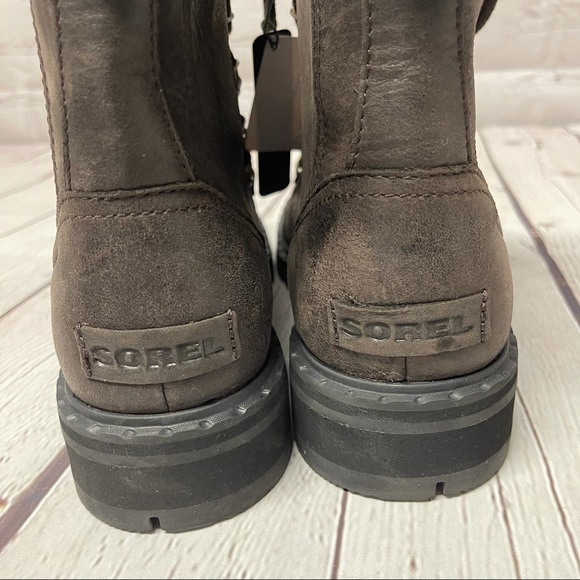 NWT SOREL Lennox shearling combat boots - Picture 6 of 14